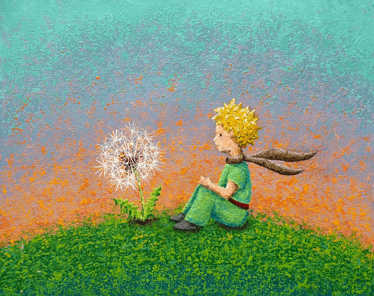 Pintura Original "Los Deseos del Principito" 55x45cms