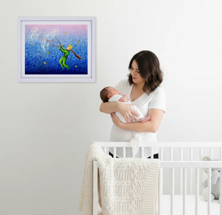 Pintura Original "Los Viajes del Principito" 55x45cms