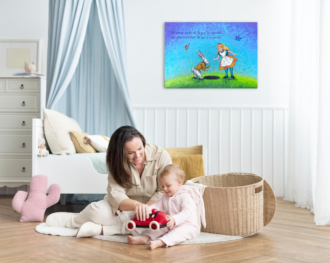 Cuadro Alicia y el Conejo - ILafiU