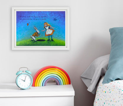 Cuadro Alicia y el Conejo - ILafiU