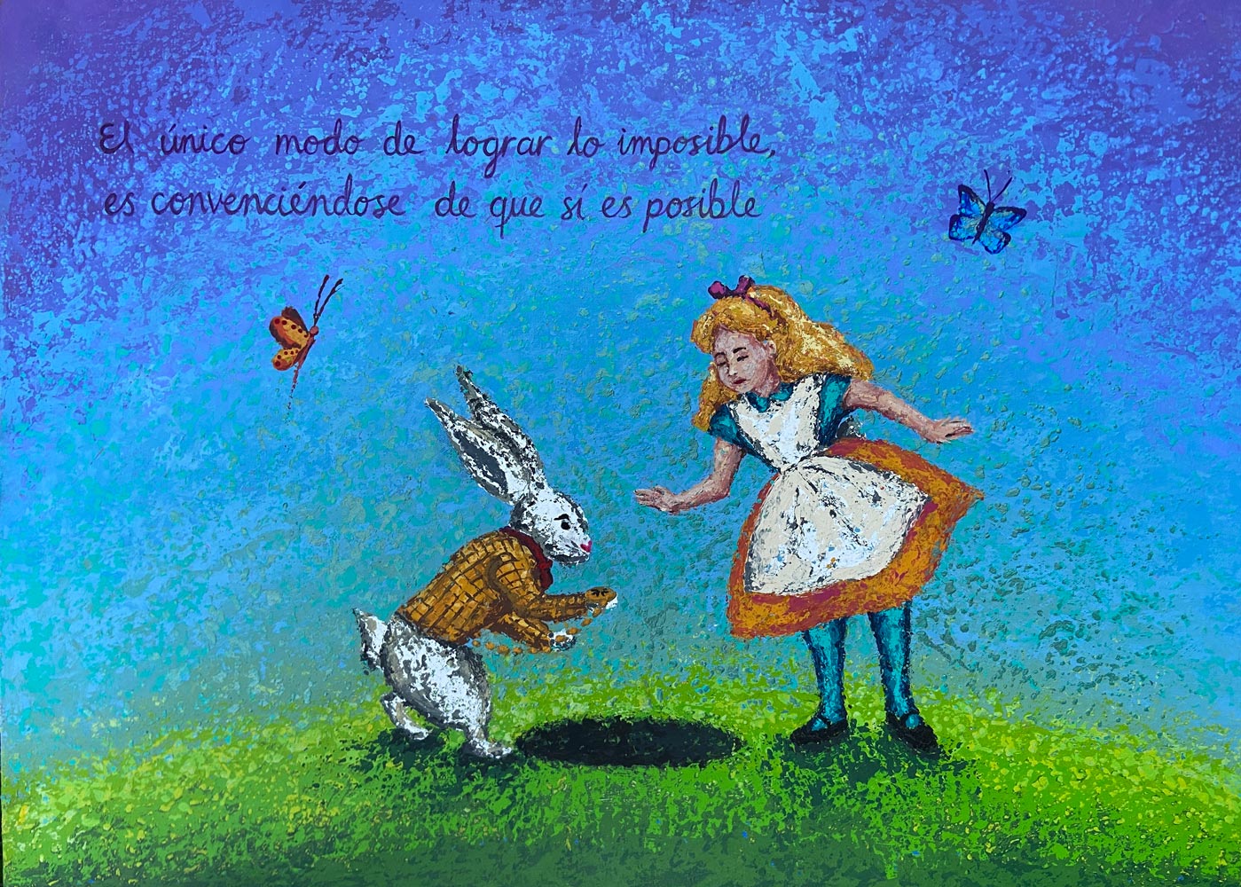 Cuadro Alicia y el Conejo - ILafiU