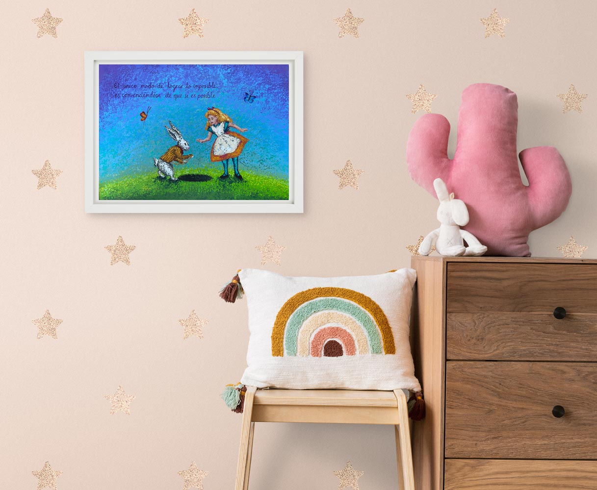 Cuadro Alicia y el Conejo - ILafiU