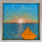 Cuadro Atardecer en Calma 20x20cms - Origami - ILafiU