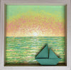 Cuadro Atardecer Natural 20x20cms - Origami - ILafiU