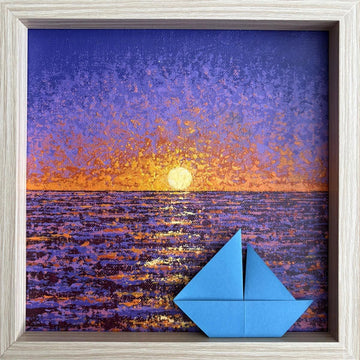 Cuadro Atardecer Pop 20x20cms - Origami - ILafiU