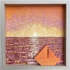 Cuadro Atardecer Vivo 20x20cms - Origami - ILafiU