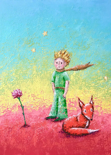 Cuadro Encuentros del Principito - Planeta Rosa - ILafiU