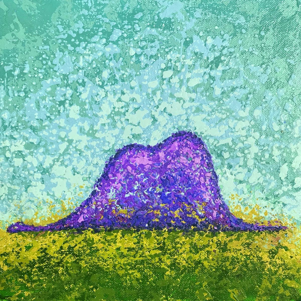 Cuadro "Esto no es un Sombrero" Azul - ILafiU