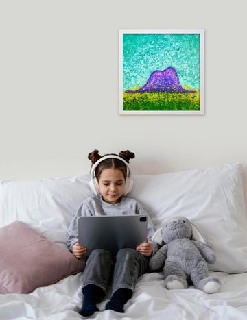 Cuadro "Esto no es un Sombrero" Azul - ILafiU