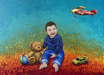 Pintura Infantil Original por Encargo 50x70 cm - ILafiU