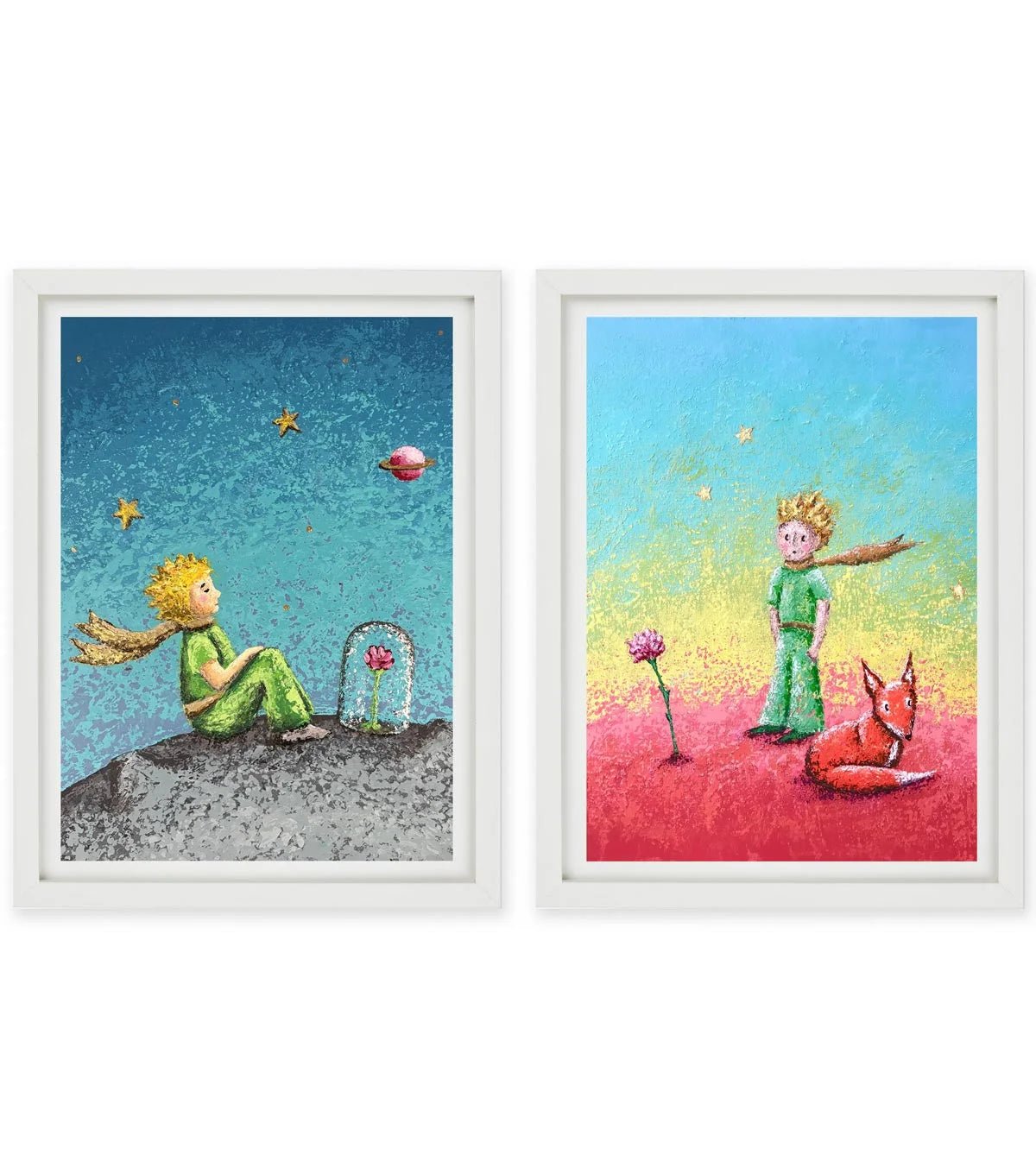Set de Cuadros - Encuentros del Principito X2 - ILafiU