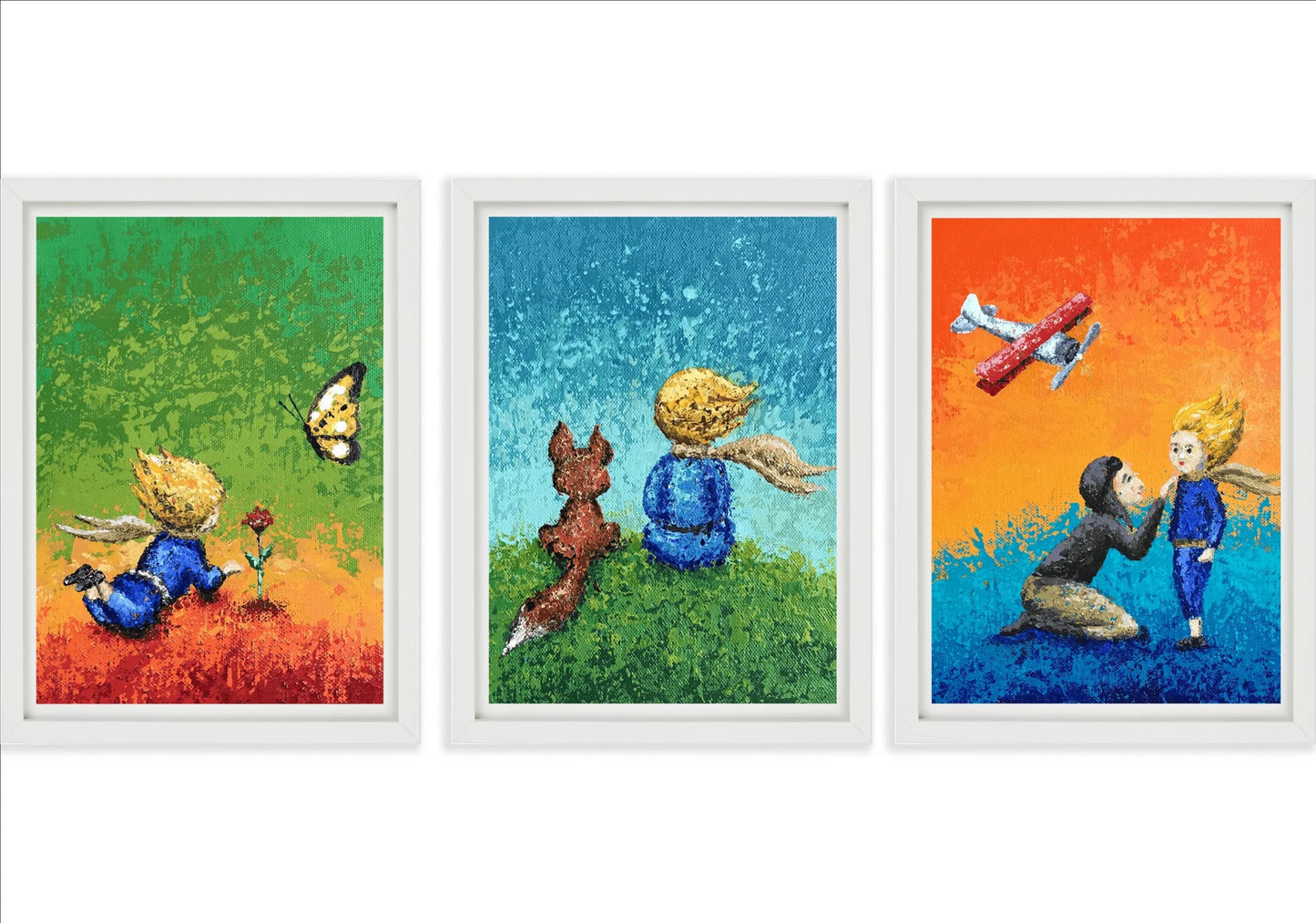 Set de Cuadros - Encuentros del Principito X3 - ILafiU