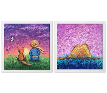 Set de Cuadros - Los Sueños del Principito X2 - ILafiU